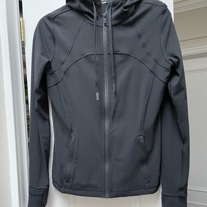 Lululemon Hooded Define Jacket, size 10, Nulu, Black